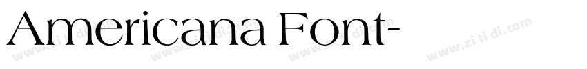 Americana Font字体转换